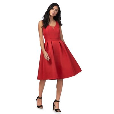 Chi Chi London Red 'Posy' dress